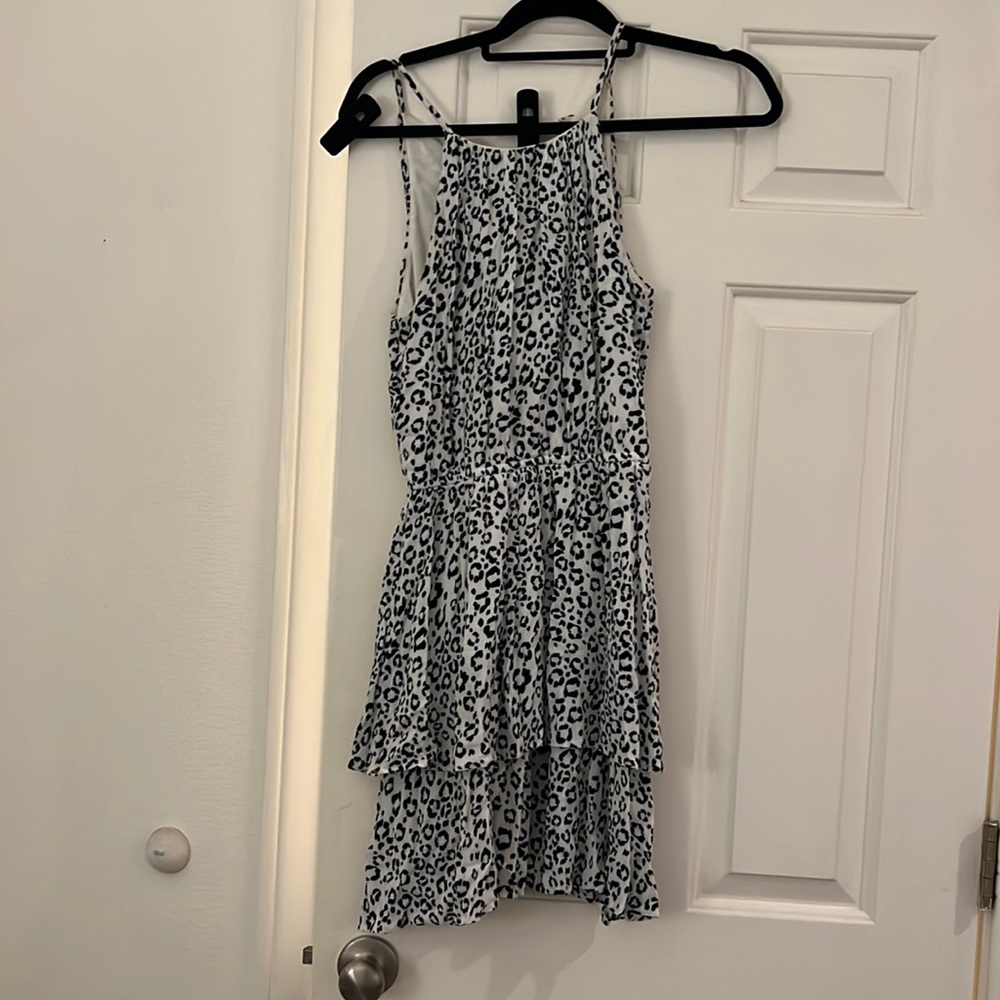 Cute Aqua cheetah print dress